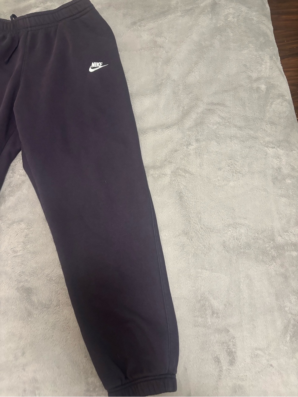 Nike Black Jogger Sweatpants with White Logo - Picture 4 of 5